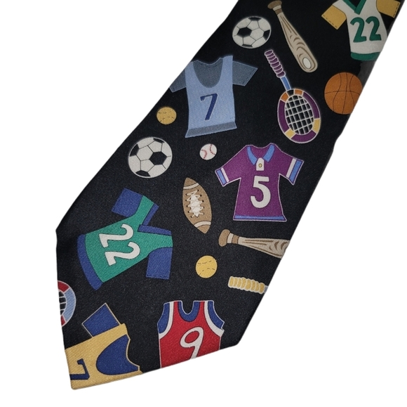 Save The Children Originals Play Ball Silk Tie - Picture 4 of 6